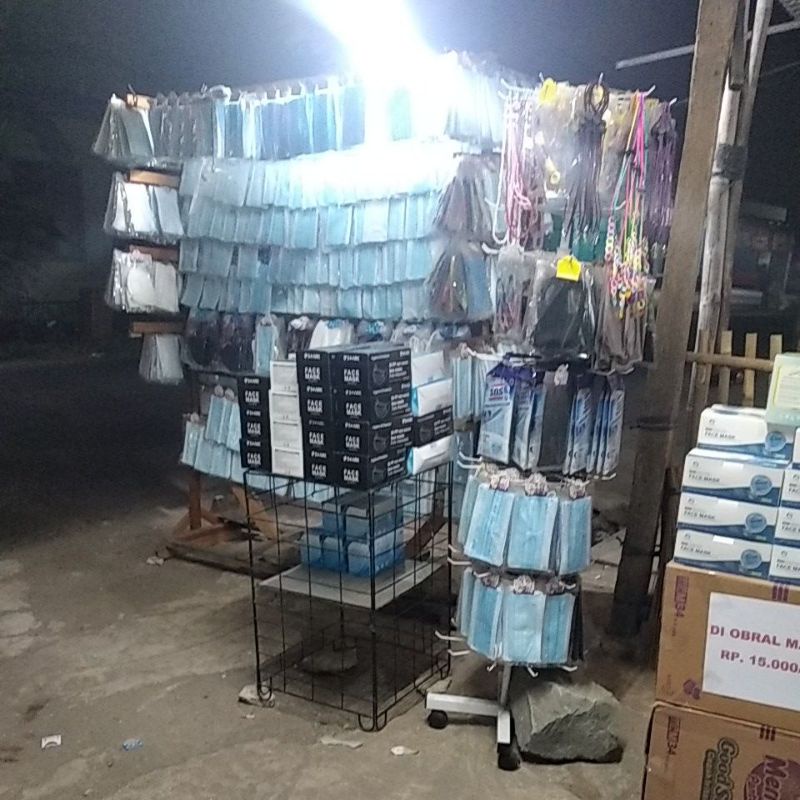 Masker Elastic 3Ply Disposable Facemask Original Sekali
