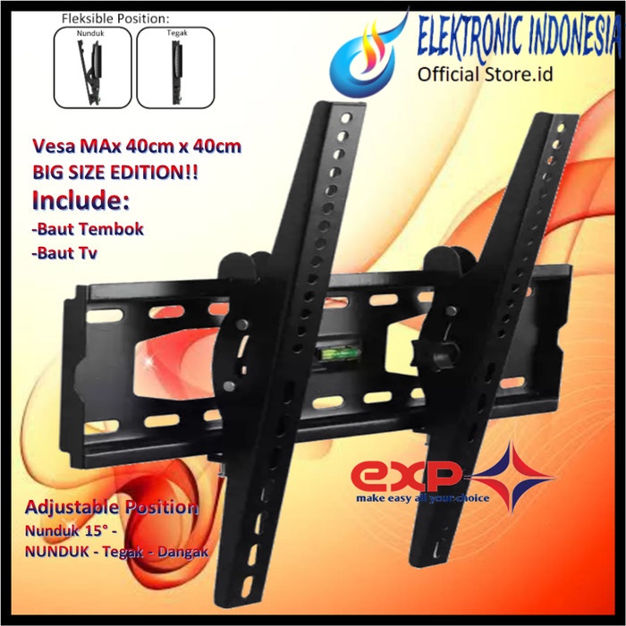 Bracket TV  REALME 42&quot; s/d 55&quot; waterpass GARANSI 100% COCOK!