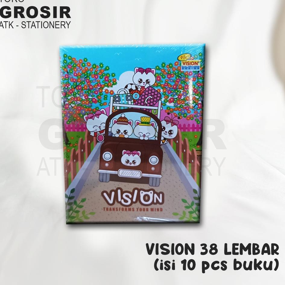 

Promo Istimewa Buku Tulis Vision 38 Lembar 1 Pack isi 10 Buku