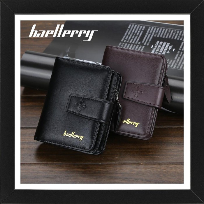 Travelamte 9155 Baellerry Dompet Pendek wanita /pria Versi Korea dengan Resleting