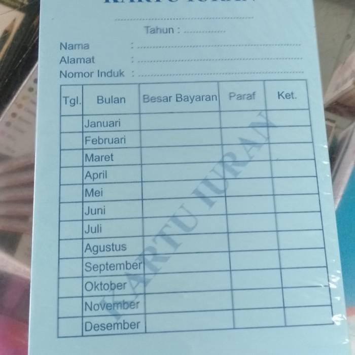 

Buku Tulis / Kartu Iuran