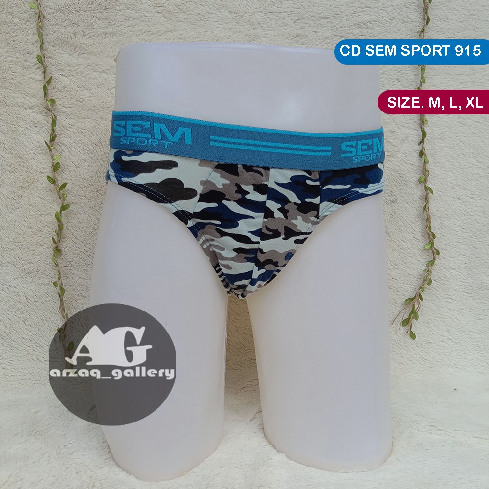 [ 3pc ] CD SEM Army 915 Sport | Celana Dalam Pria Motif Tentara SuperSoft