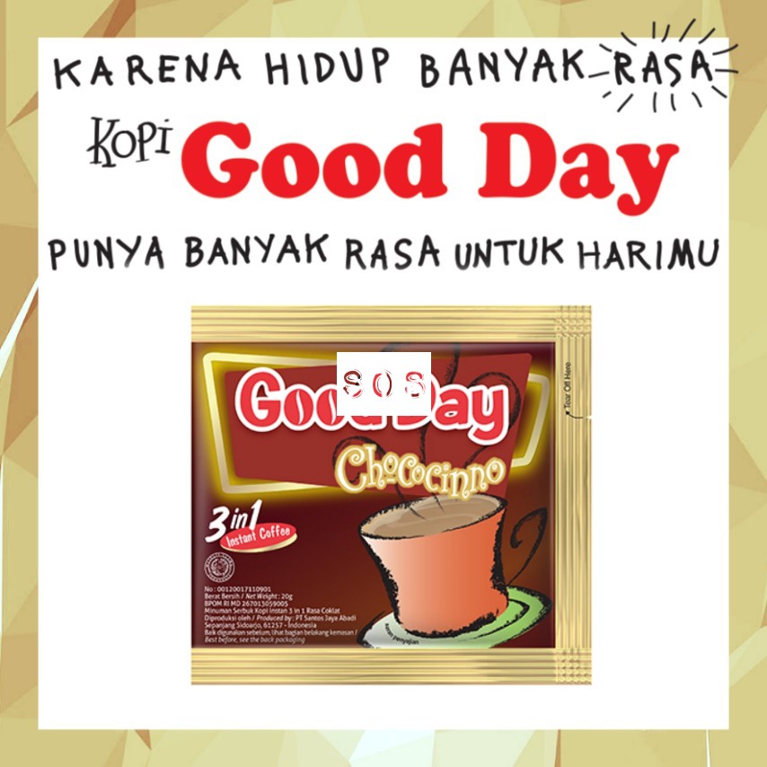 

《OS3》 Good Day Chococinno 20 gram | coklat | - KOPI