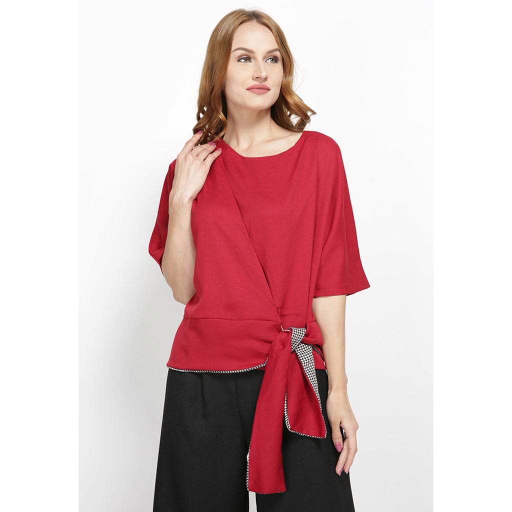 Cammomile Blouse tied Fashion  Atasan Wanita  1804010 