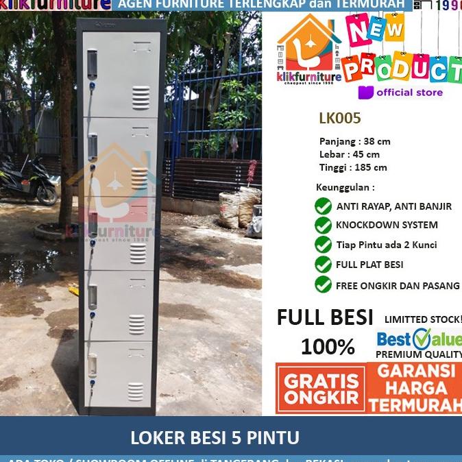 

[[COD]] Promo Loker Besi Locker Besi 5 Pintu Sapporo SAP LK-005 NEW Kode 271