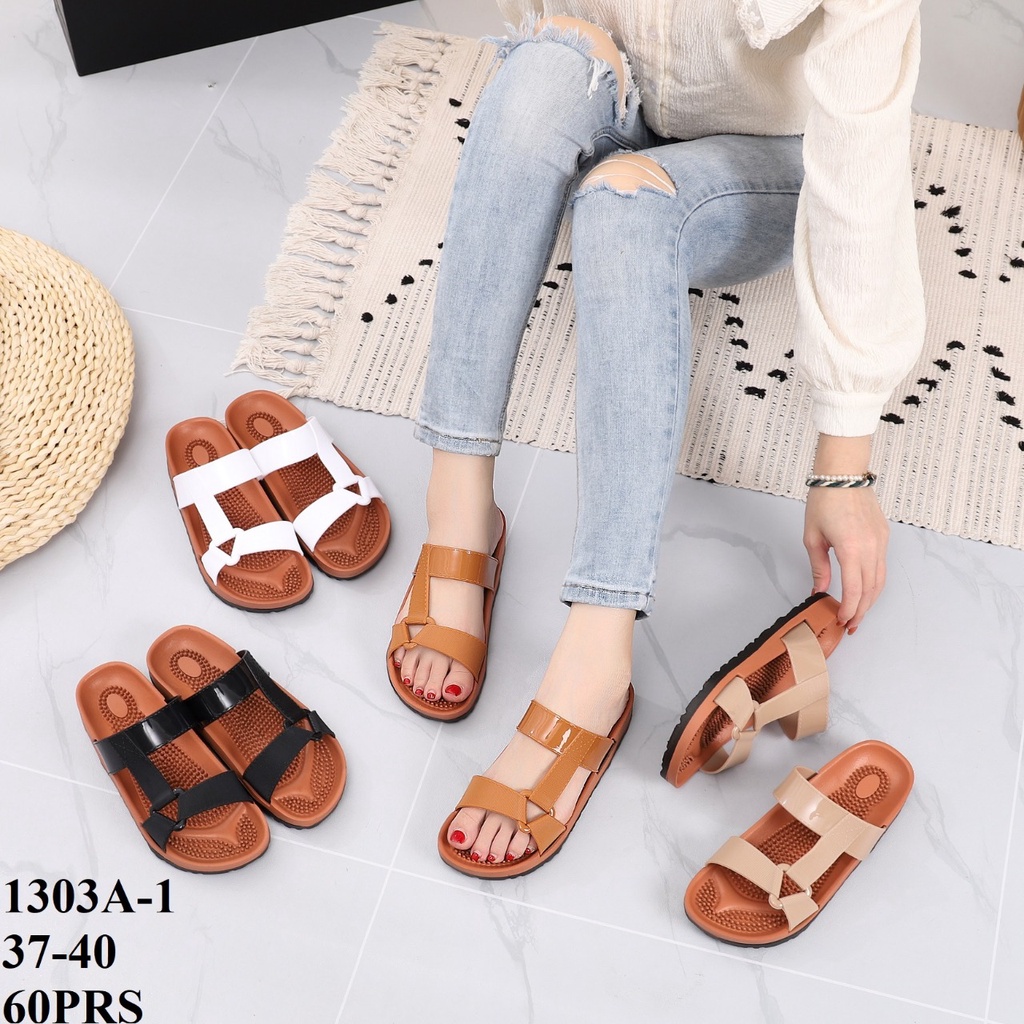 Balance 1303 Sandal Selop Jelly Wanita Kombinasi Warna Terbaru