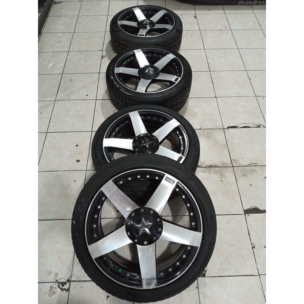 jual velg seken ring 17x7 pcd 4x100 4x114 seken rasta murah