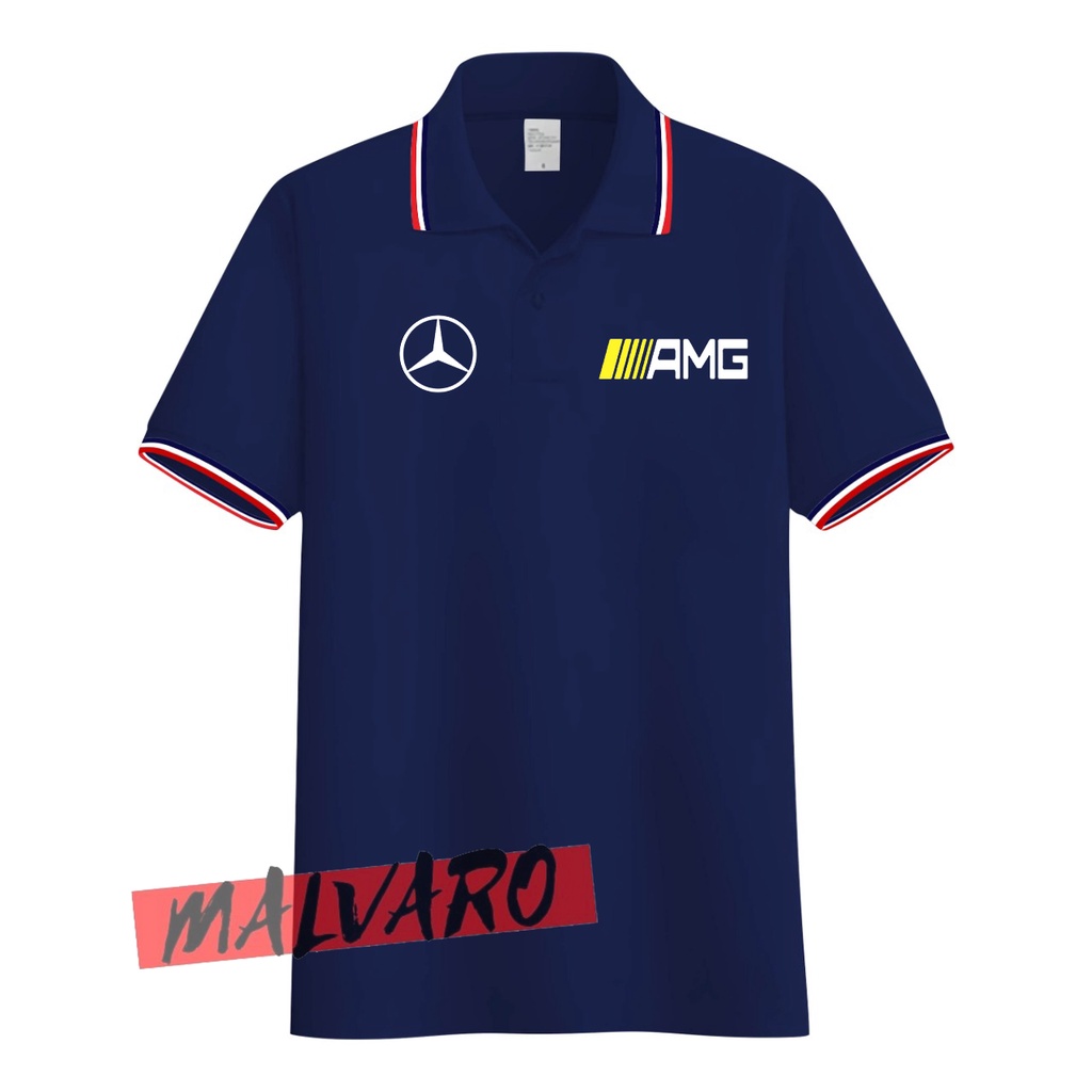 MALVARO Polo Shirt / Polo List / Kaos Kerah Pria / Kaos Polo / Tshirt Pria N-7 (CL)