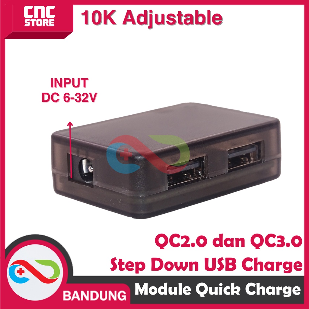 DIY MODULE STEP DOWN FAST CHARGING 2CH 10-30V QC3.0 QUICK CHARGE QC2.0