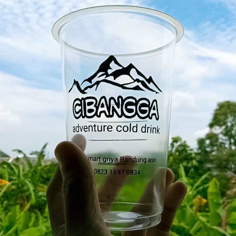 SABLON + CUP PLASTIC CUP PP / GELAS PLASTIK PP 16 OZ (430 ML)