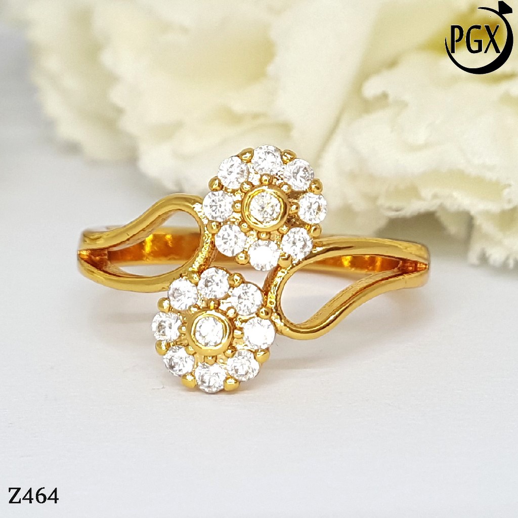 PGX Cincin Xuping Wanita Lapis Emas Aksesoris Perhiasan Fashion Premium - Z464