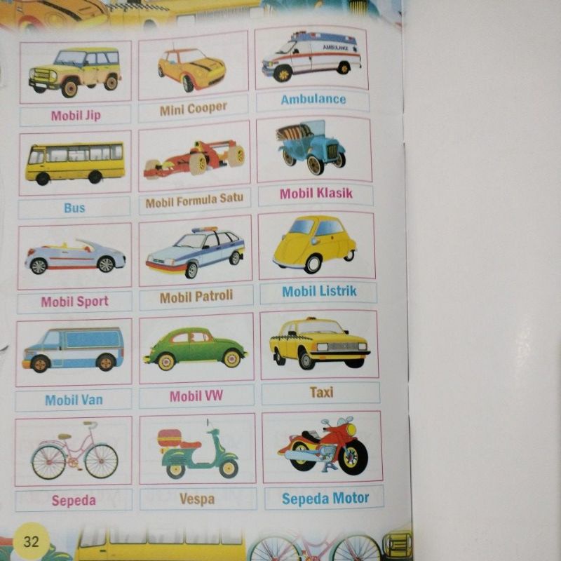 buku seri paud transportasi 32 halaman (19x27cm)