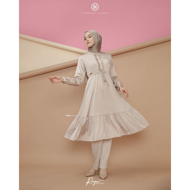 REYN TUNIK BY NADHEERA LUXURY/KEMEJA ATASAN WANITA/TUNIK PANJANG MEWAH/LONG TUNIK ELEGAN