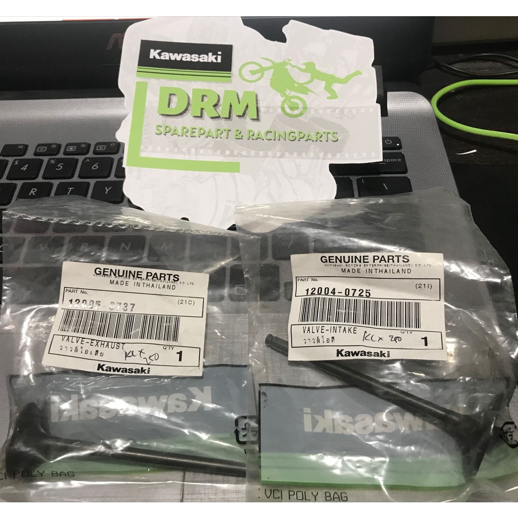 Valve Intake & Exhaust Kawasaki KLX250 Original