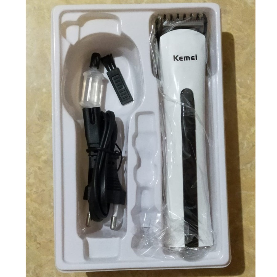 Alat Cukur Elektrik Hair Pencukur Rambut Dapat Dicas Rechargeable - Putih