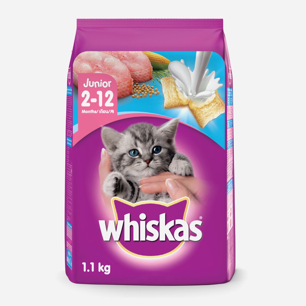 Makanan Kucing Whiskas Junior Dry Food Ocean Fish 1,1Kg