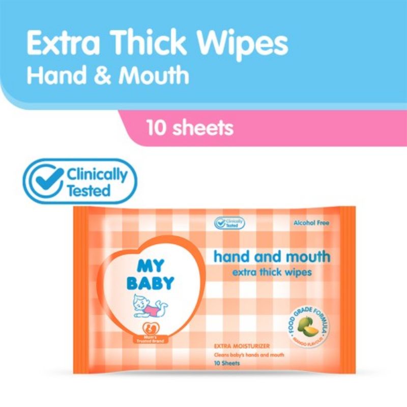 My Baby Wipes 10s - MyBaby Tissue Basah 10 Sheet  - Tissu Basah - Tisu Basah