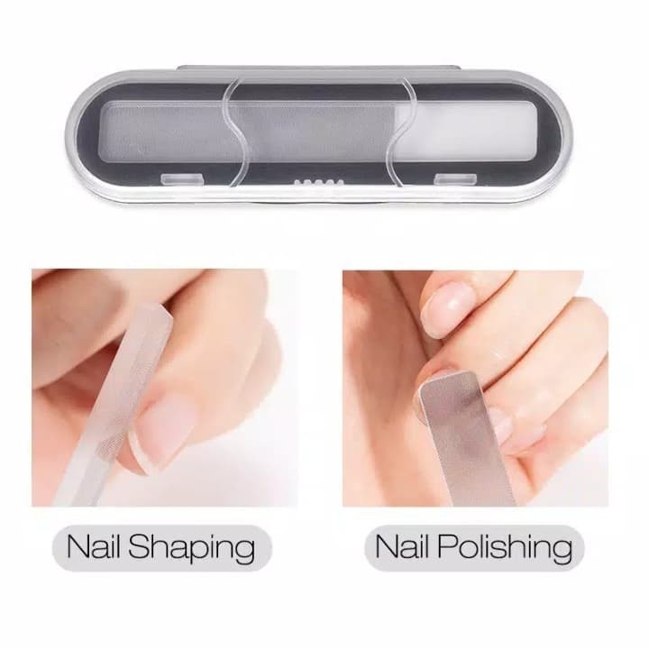 Nano Glass Nail File Buffer untuk Pengkilap Kuku