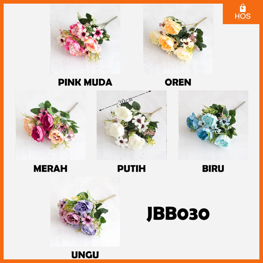 Bouquet bunga JBB030 Artifisial Dekorasi Rumah l Happyonshop