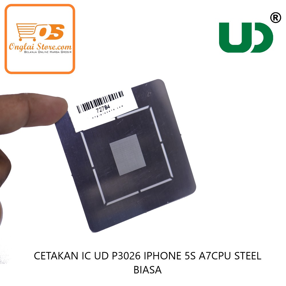 CETAKAN IC UD P3026 IPHONE 5S A7CPU STEEL BIASA