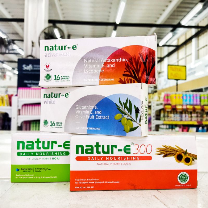 Jual Natur-E Soft Capsul Vitamin E 100 IU | 300 IU | Advanced | White