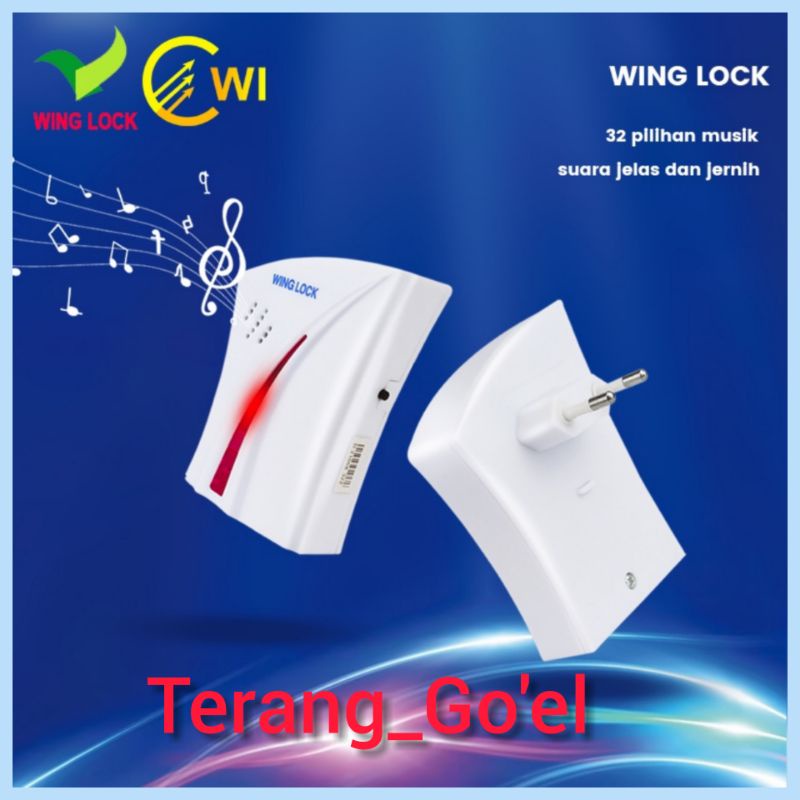 WING LOCK DOOR BELL / BEL RUMAH  DOUBLE SWITCH / SINGLE SWITCH