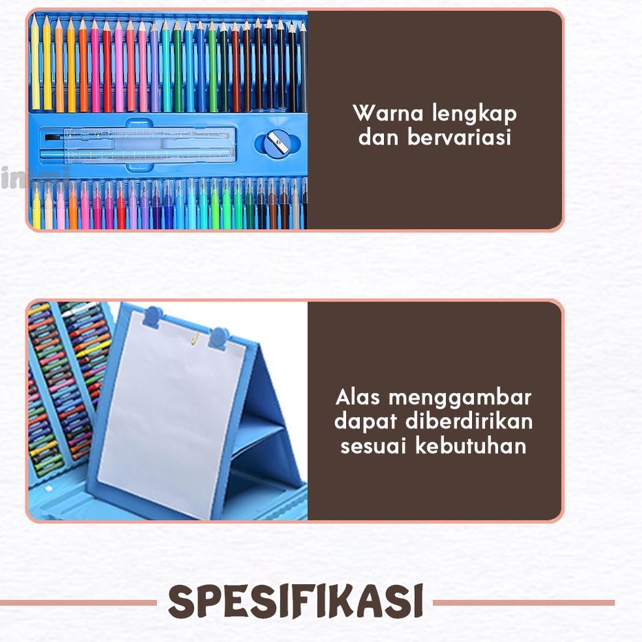 

[KODE PRODUK 8CRYQ9297] Minimi - Crayon Mewarnai Alat Mewarnai Oil Pastel Anak Set 5 IN 1 Isi 208pcs
