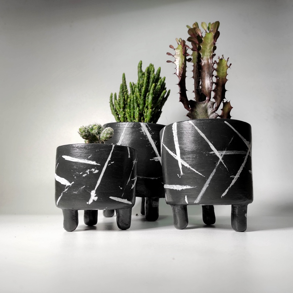 POT GERABAH TERAKOTA DIAMETER 8 9 10 UNTUK POT KAKTUS KECIL ATAU SUKULEN, POT TANAH LIAT POT GERABAH