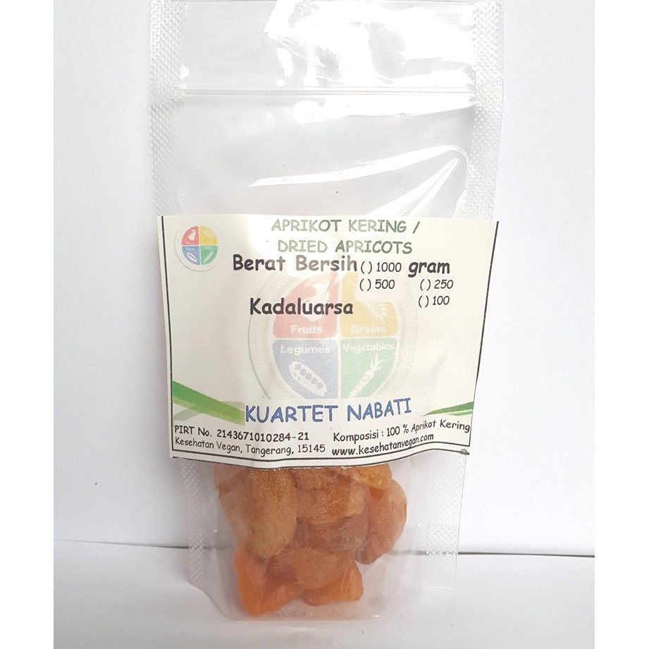 

100gr Apricot - Dried - Aprikot Kering