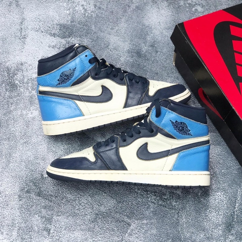 Air jordan 1 hi obsidian blue 42 second