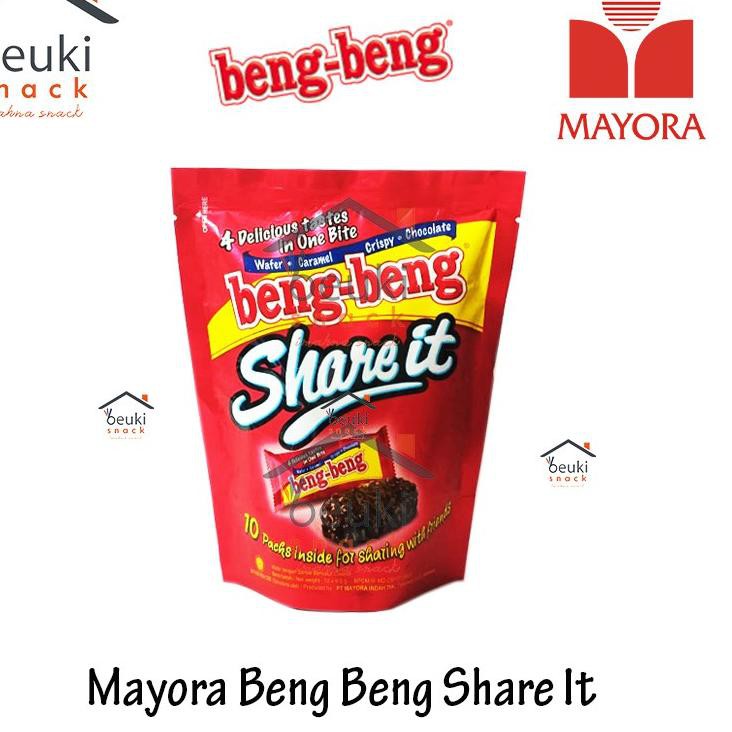 

I9 PACK Beng Beng Share It Kemasan Isi 10 Wafer Coklat 4 Kelezatan Sekali Gigit - 10pcs x 9gr GCG Te