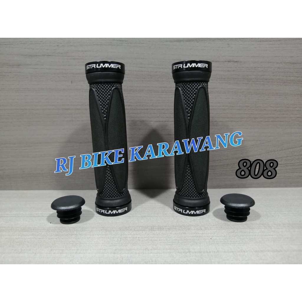 Hand Grip Sepeda Handgrip Strummer 808 Motif Oval