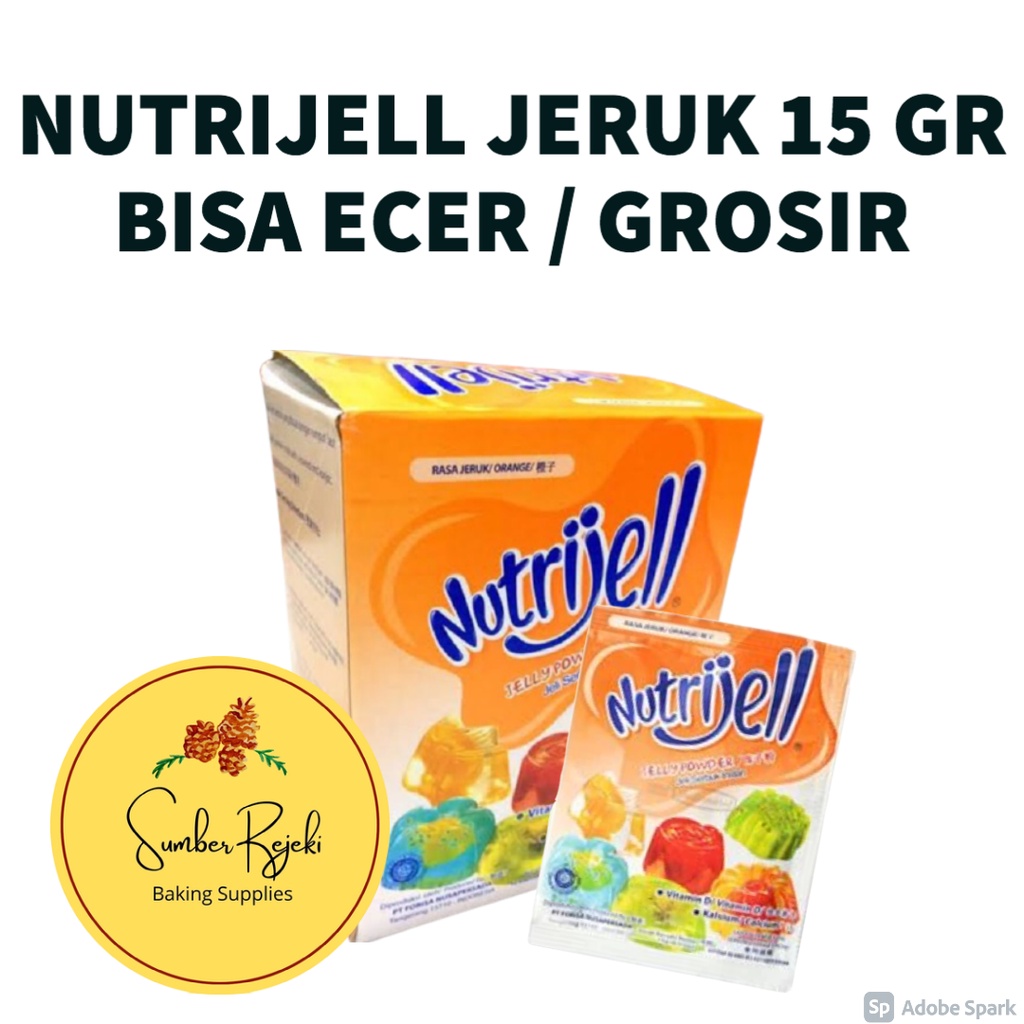 

Nutrijell Agara-Agar Jelly Rasa Jeruk / Orange 15 Gr / 15 gr