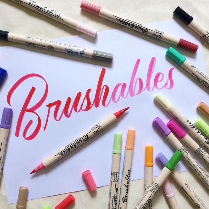 

[[COD]] Kuretake Zig Brushables Two-Tone Brush Pen MS-7700 MURAH Kode 867
