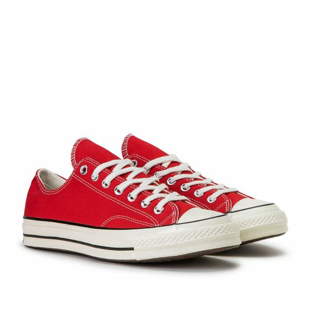 Converse CT 70s Low Egret Enamel Red