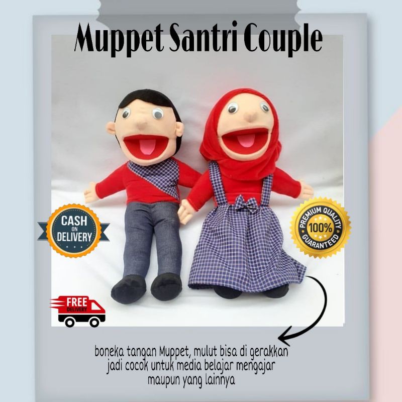 Boneka Tangan Muppet Karakter Anak Cowok Cewek Boneka Dongeng Couple Hand Puppet Shopee Indonesia