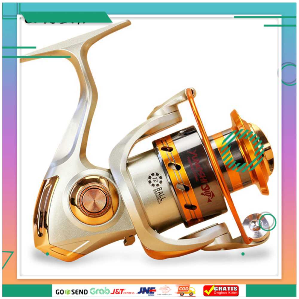 (BISA COD) FTIHSHPYUMOSHI REELSKING EF3000 Reel Pancing Spinning 12 Ball Bearing