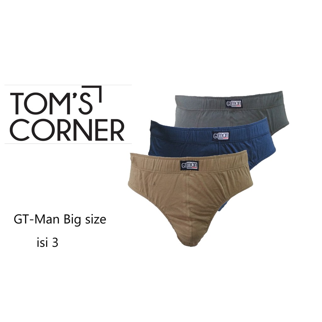 Celana dalam pria GT-Man/ CD GTMan / GT man Big size jumbo isi 3 baju - Seperti gambar, XXL