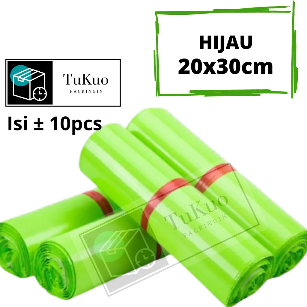 

Polymailer 20x30CM Isi 10pcs Hijau Semi Glossy Plastik Packing Plastik Olshop Peralatan Packing Plastik Online Shop Plastik Baju Plastik Polymailer Hijab Tas Jilbab Sepatu Aksesoris Plastik Warna Bungkus