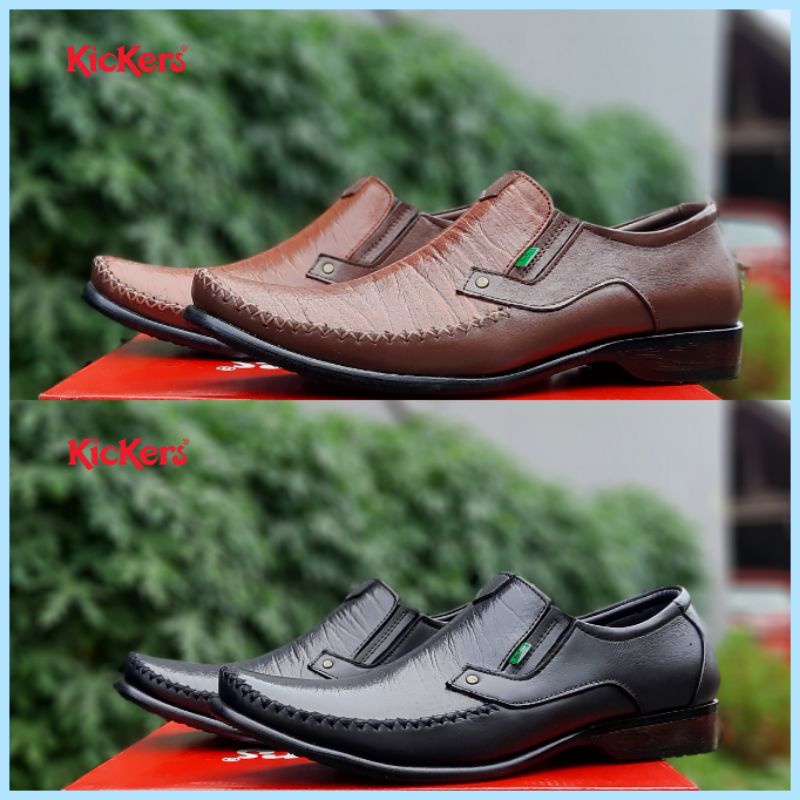 sepatu pantofel pria kulit asli sepatu kantor kickers kulit asli
