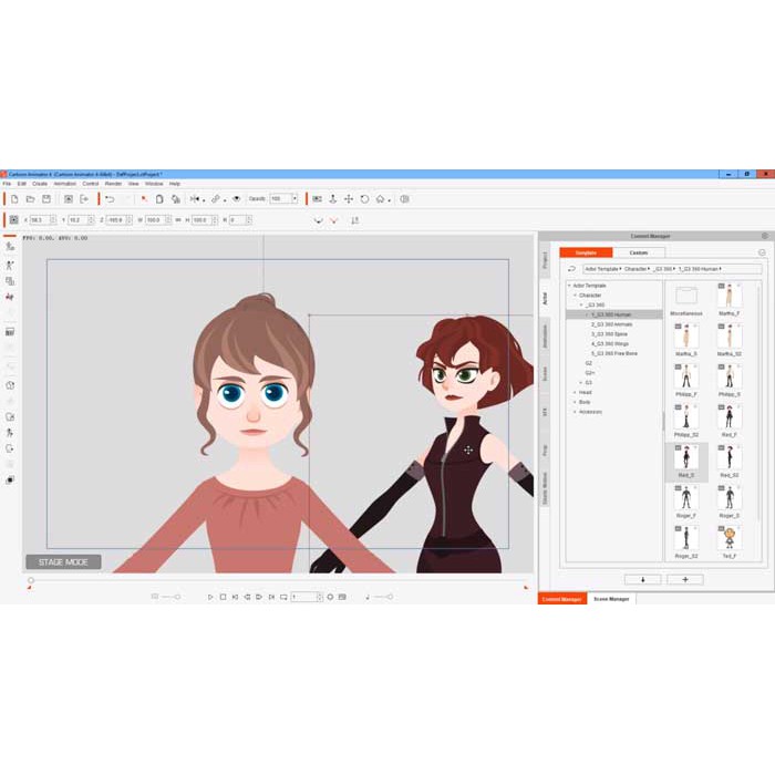 Software Cartoon Animator 5 Profesional Full Version Lifetime Full Content Asset Premium| Program Software 2D Creativity &amp; Animation Design