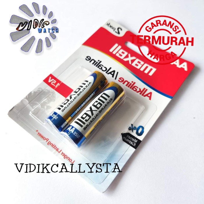 ORIGINAL BATU BATRE BATTERY ALKALINE A2 AA ORIGINAL ASLI ISI 2 PCS