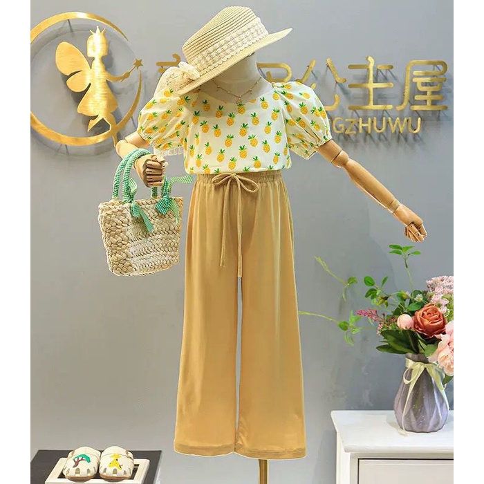 (LOLI-JKT) BS-188 STELAN ANAK CEWEK PINEAPPLE 2 WARNA SIZE 100-140