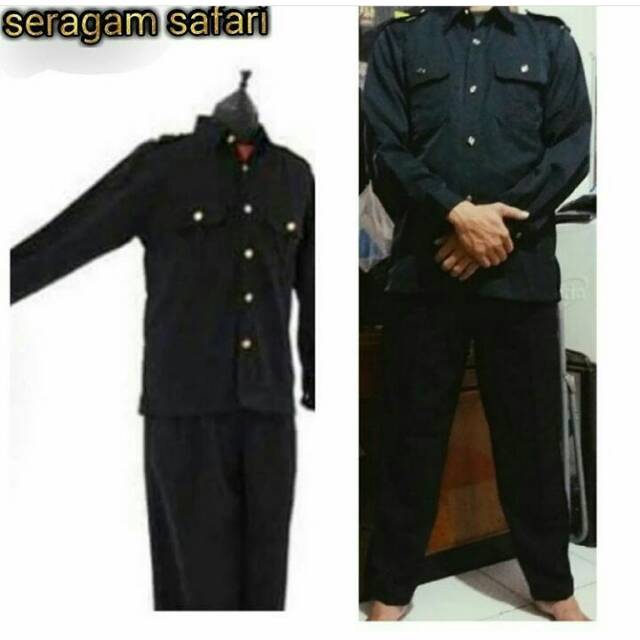 GROSIR Seragam Safari lengan Panjang / Seragam Safari Security/ Seragam Supir/Baju Security