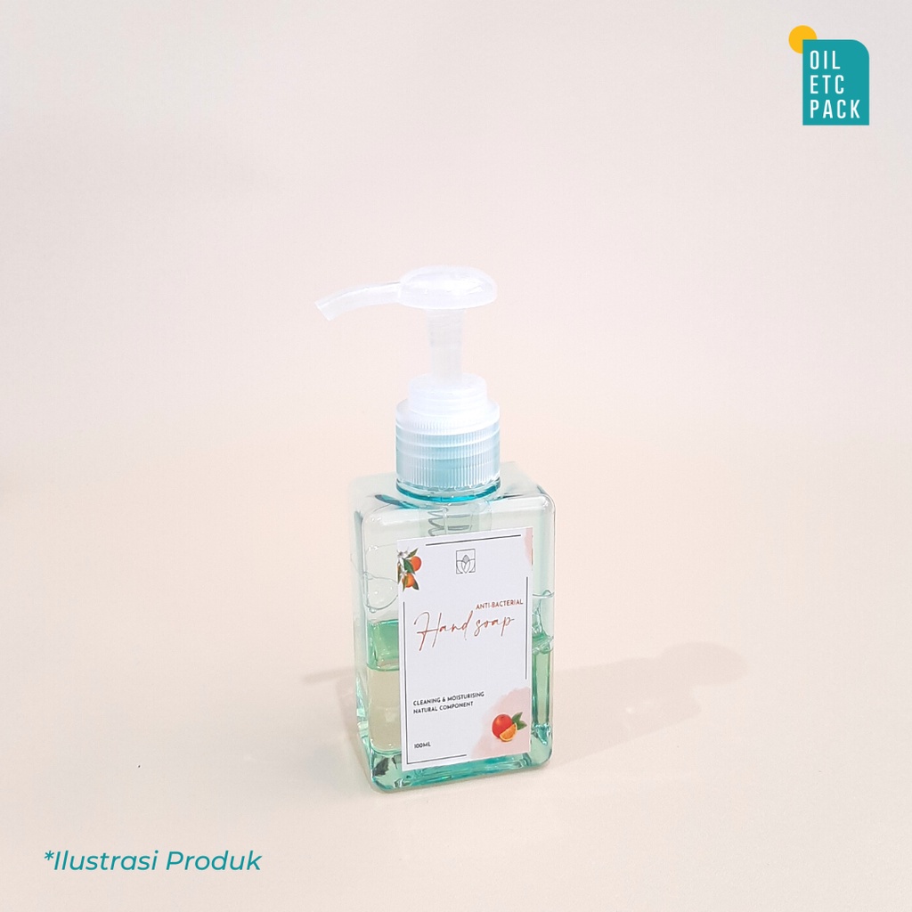 Botol Pump Plastik 100ml Aesthetic / Tempat Refill Kosong Sabun Mandi Cair, Cuci Tangan, Hand Sanitizer, Lotion / Travel Kit Dispenser