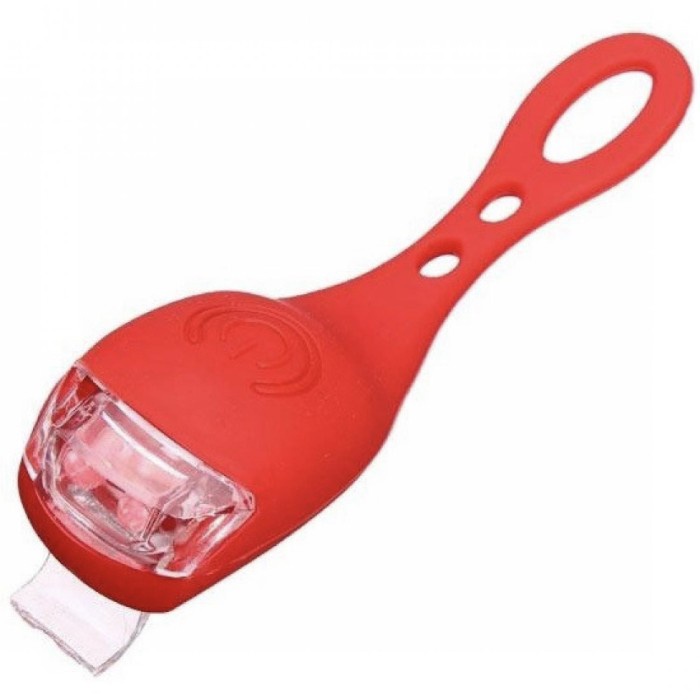 Lampu Sepeda Zacro LED Silicon Waterproof 1 pcs HJ008-2 - Merah