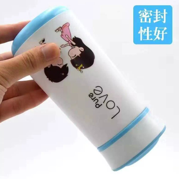Botol Kaca Pure Love 350ML / Termos Kaca Love 350 mL / Tempat Minum My Bottle