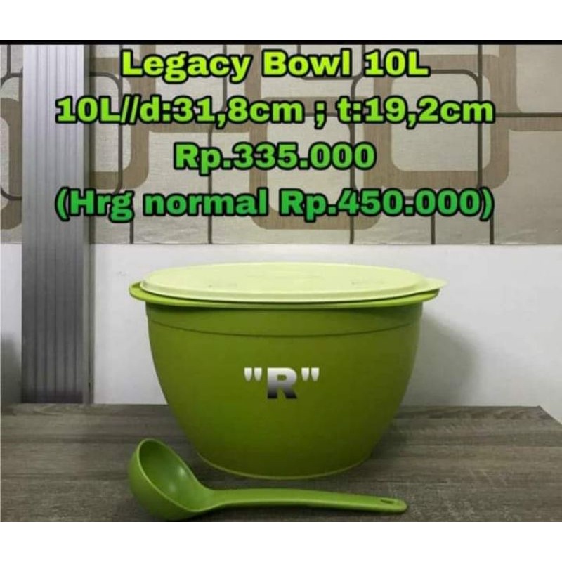 Tupperware Legacy Bowl 10 L