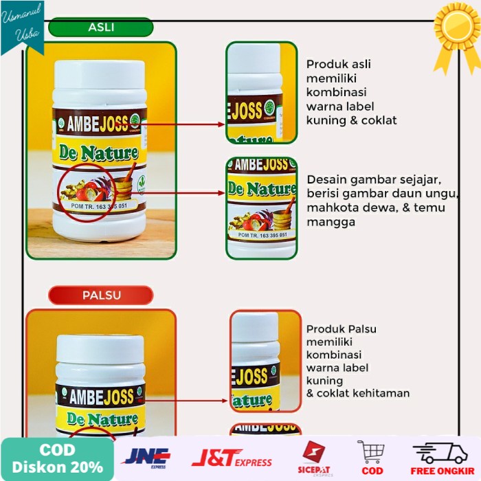 

❤COD❤ AmbeJoss Salwa : Obat Wasir Ambeien Herbal de Nature
