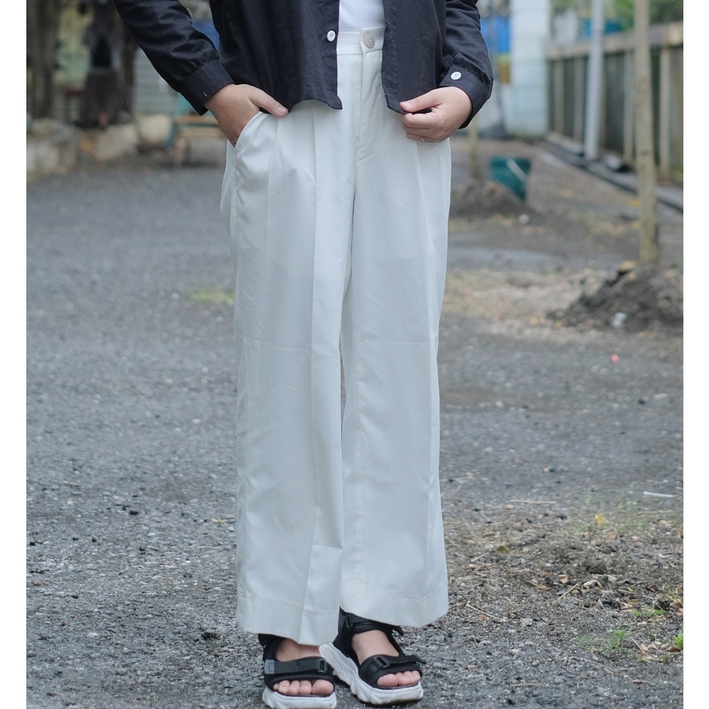 EZIMA MIDI PANTS wanita celana kulot wanita panjang celana highwaist pants pria celana panjang wanit